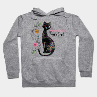 Pawsitively Purrfect Cat Silhouette Hoodie